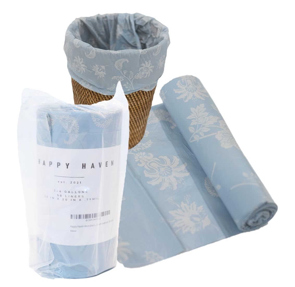 Trash Bags for 2,3,4 Gallon Trash Can, Small Garbage Bags - Bedroom & Bathroom, Decorative Cute Wastebasket Trash Can Liner Kids - 50 Count (Everyday Electric)
