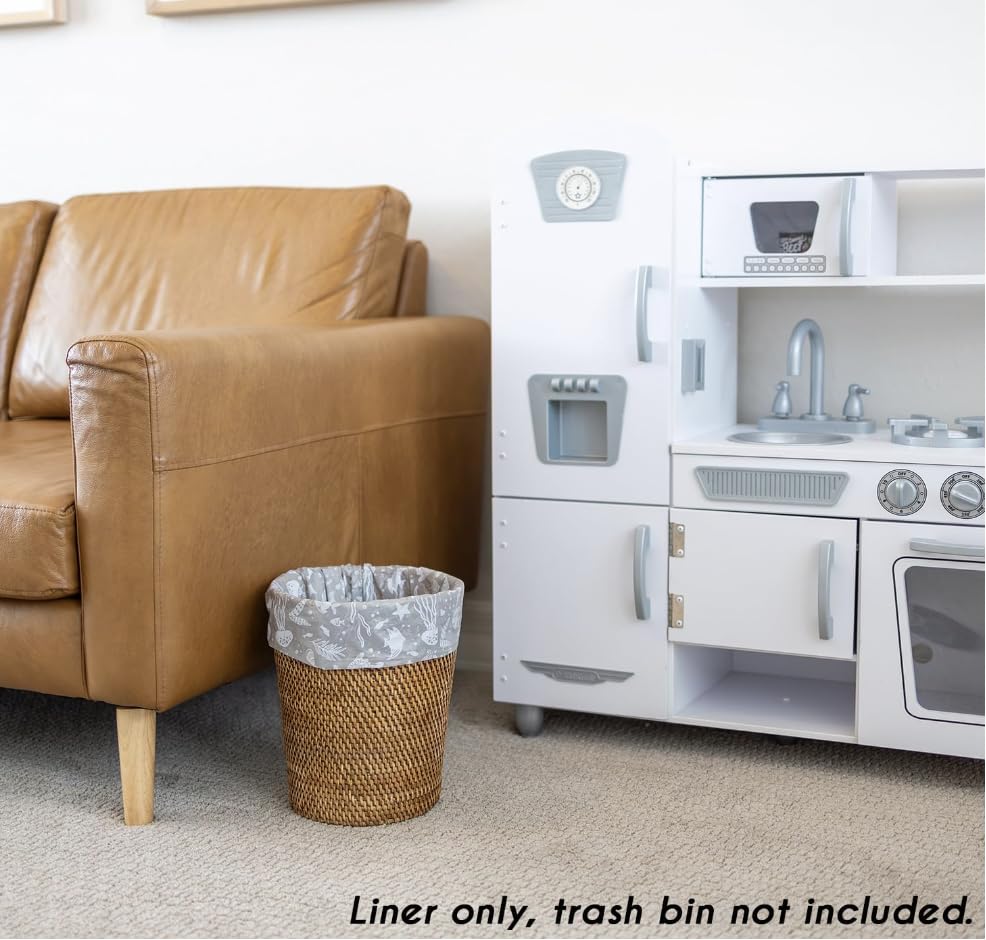 Trash Bags for 2,3,4 Gallon Trash Can, Small Garbage Bags - Bedroom & Bathroom, Decorative Cute Wastebasket Trash Can Liner Kids - 50 Count (Everyday Electric)