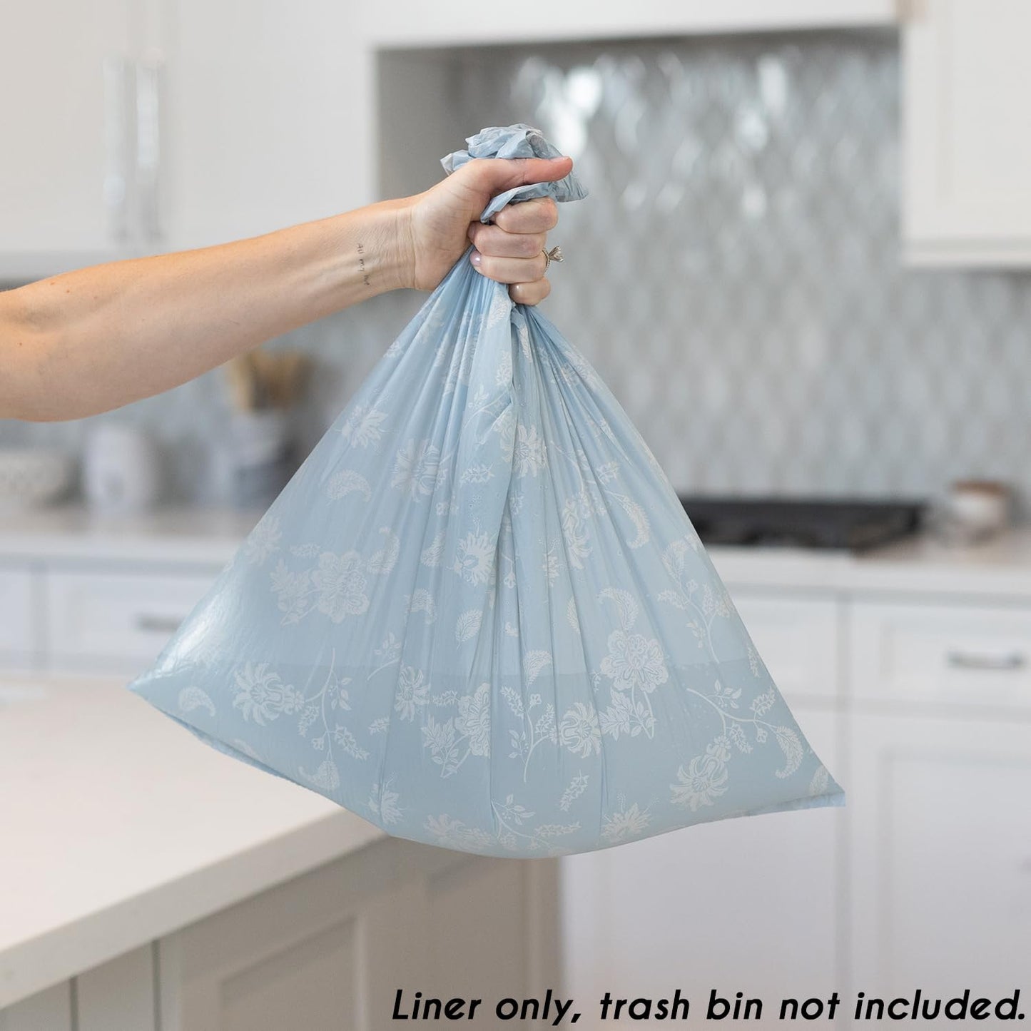 Trash Bags for 2,3,4 Gallon Trash Can, Small Garbage Bags - Bedroom & Bathroom, Decorative Cute Wastebasket Trash Can Liner Kids - 50 Count (Everyday Electric)