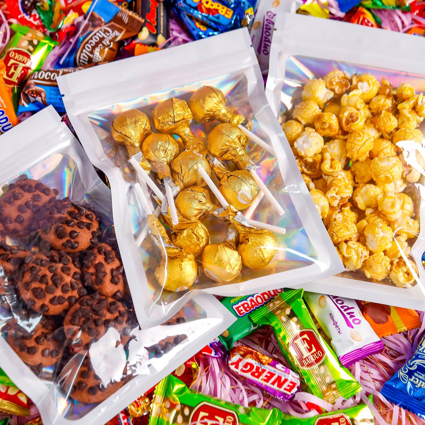 100 Pack 5x8 Mylar Bags for Food Storage and Resealable Stand Up for Small Business Packaging Supplies Great for Party Favor Food Storage